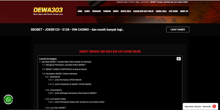 gambling sbobet