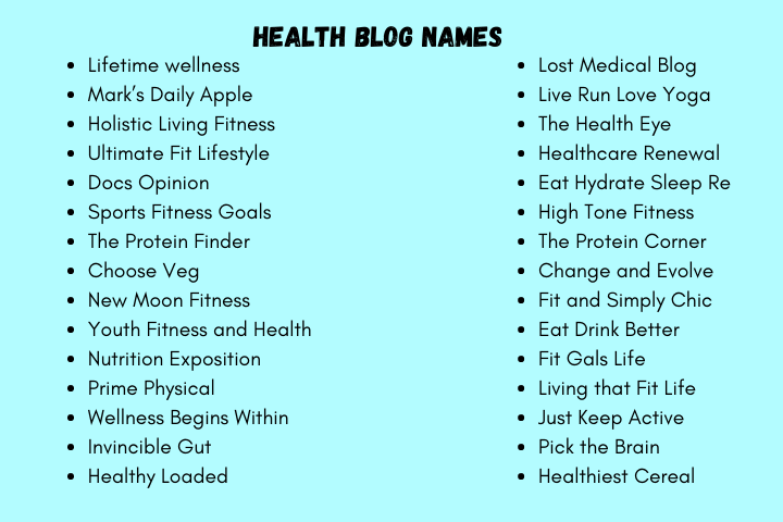 blog health